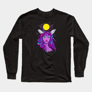 Bride of Cernunnos (Goddess) Long Sleeve T-Shirt